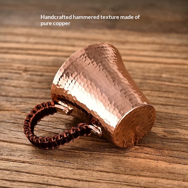 Household Hammered-Texture Thickened Creative Master Cup Single Cup Copper Tea Set