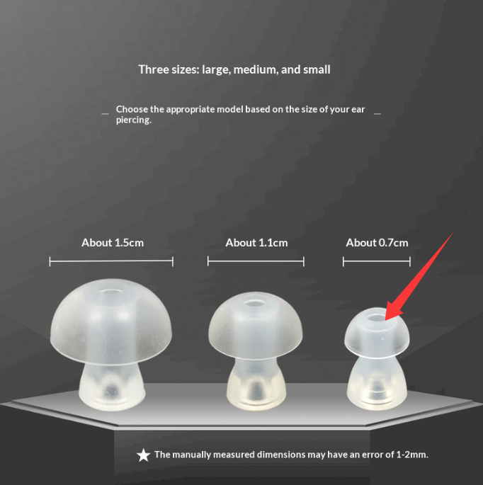Round Mushroom-head Silicone Dome Earplugs