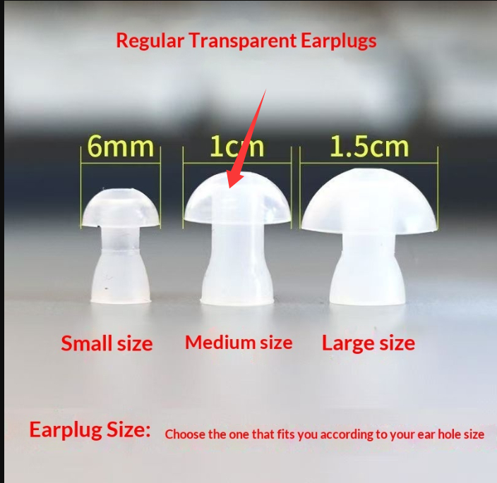 Round Mushroom-head Silicone Dome Earplugs