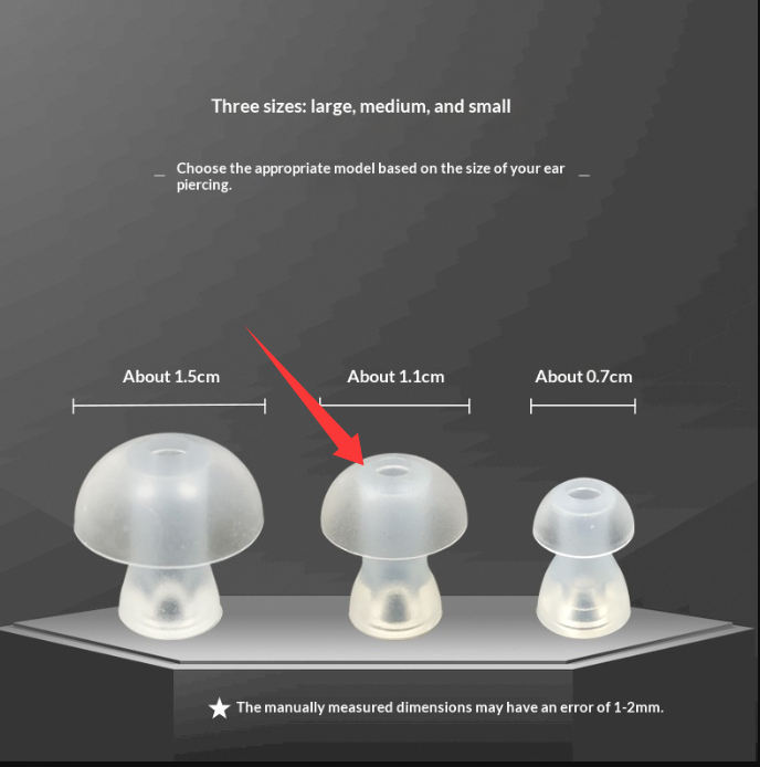 Round Mushroom-head Silicone Dome Earplugs