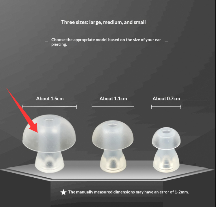 Round Mushroom-head Silicone Dome Earplugs
