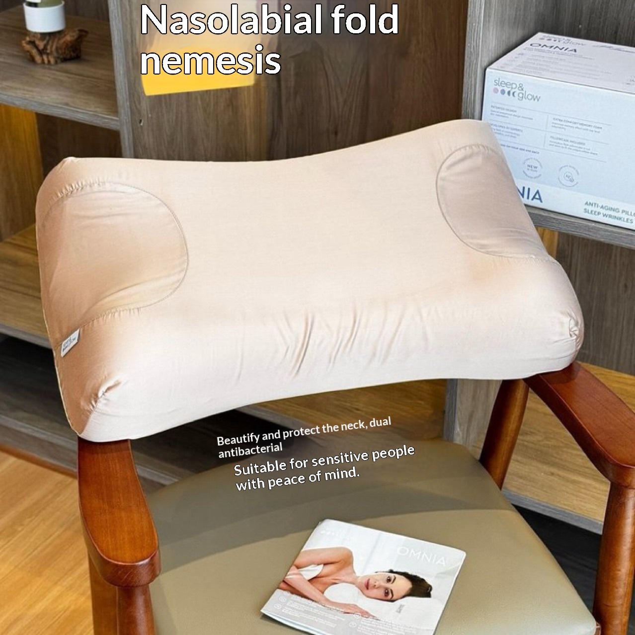 Beauty Zone Side-Sleeping Pressure-Relief Memory Foam Pillow With Tencel Pillowcase