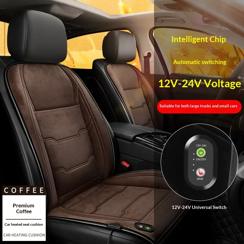 Universal Car Seat Heating Cushion For Both Single And Double Seats