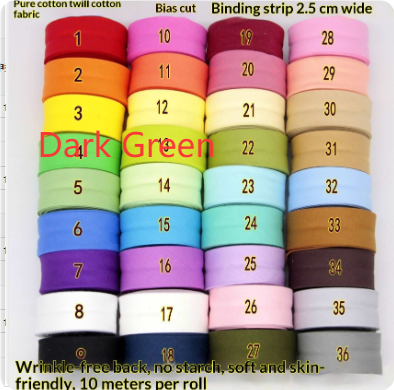 25 Cm Hand-woven Twill Binding Strip For Bed Sheets