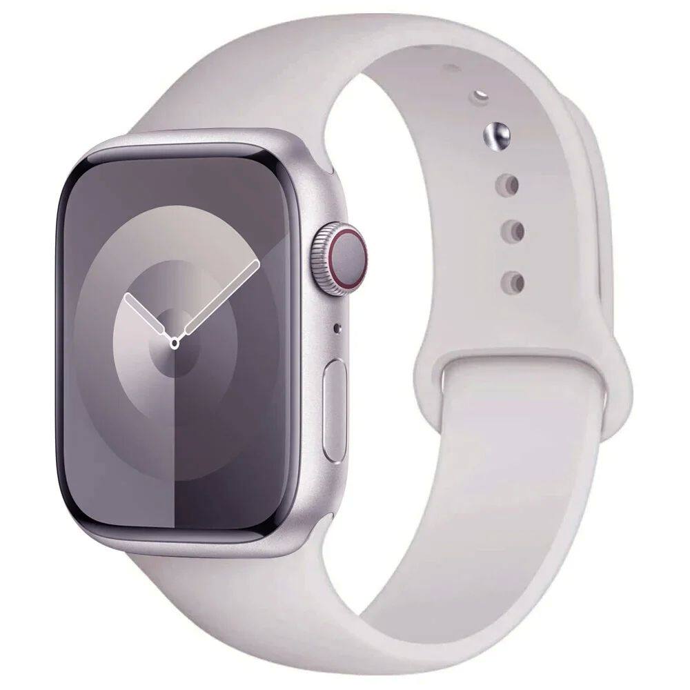Silicone Watch Strap Band 44mm 45mm 40mm 41mm 42-38mm 45 6