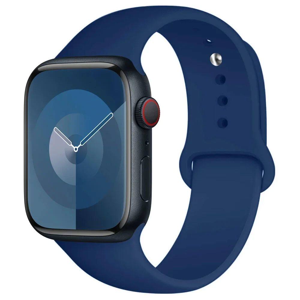 Silicone Watch Strap Band 44mm 45mm 40mm 41mm 42-38mm 45 2