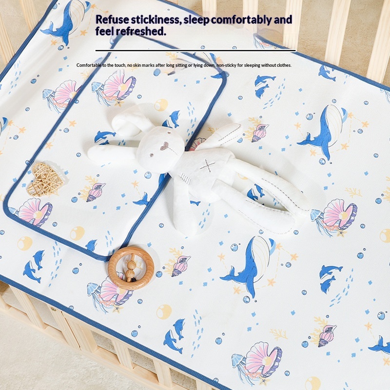 Cooling Ice-silk Class A Stroller Mat For Spring And Summer