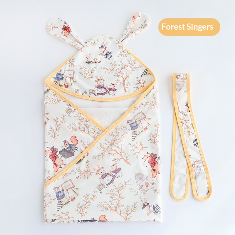 Newborn Swaddle Blanket Knitted Cotton Baby Wrap