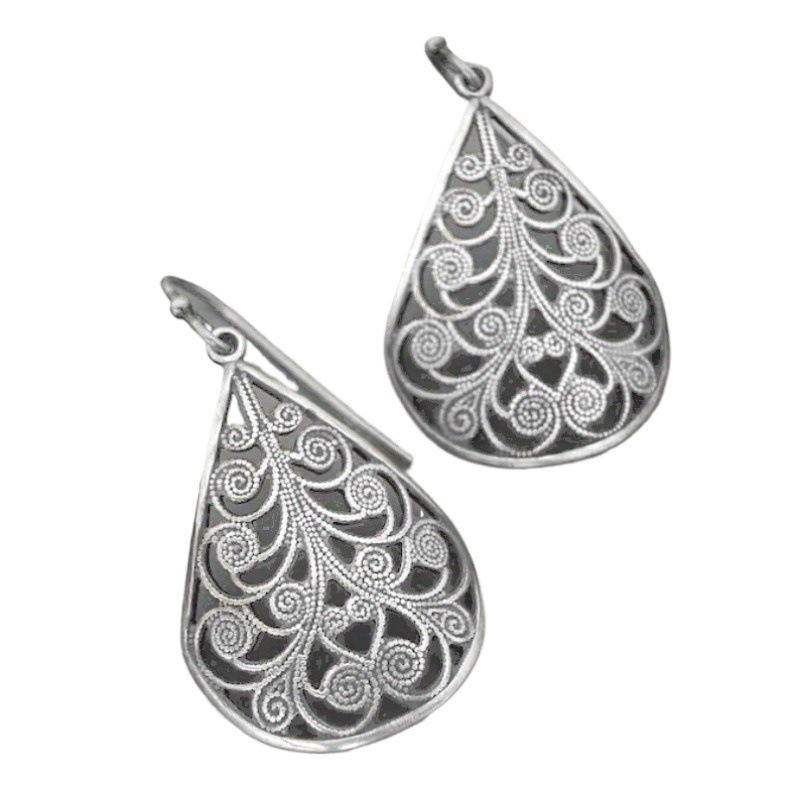 Copper Geometric Ear Studs