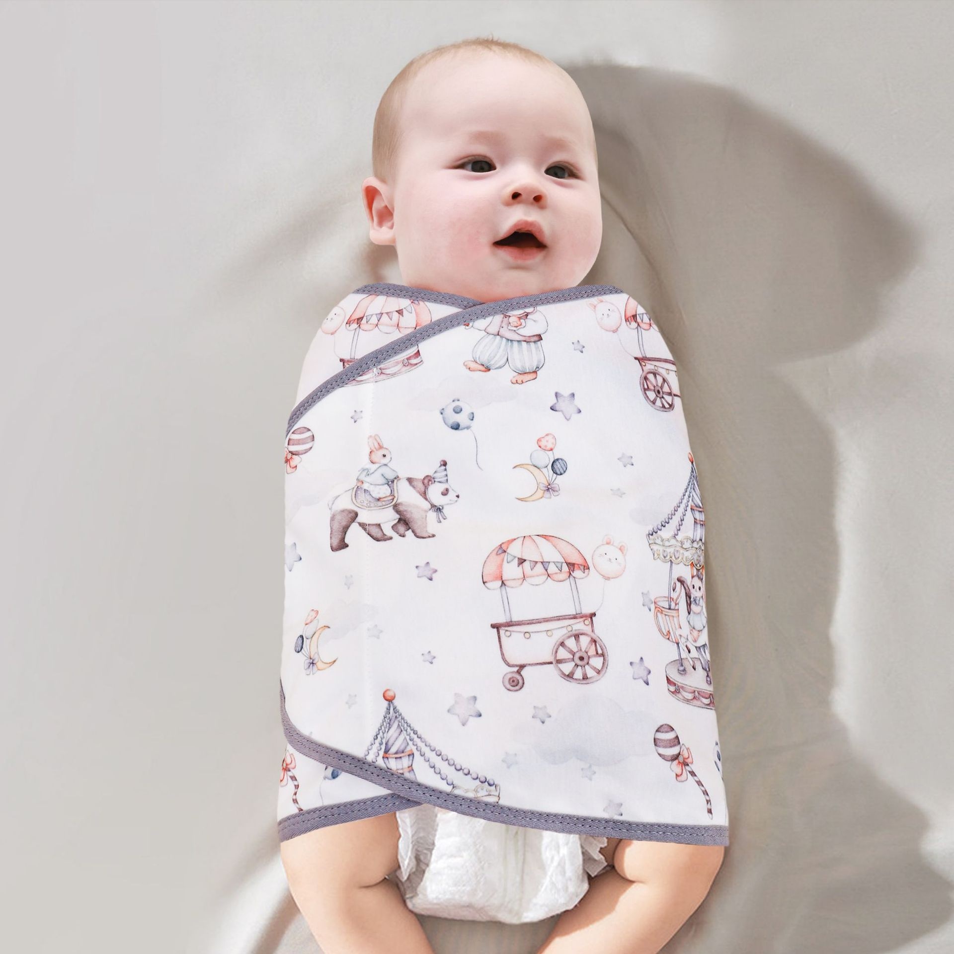 Baby Swaddle Blanket Class A Cotton Wrap For Newborns