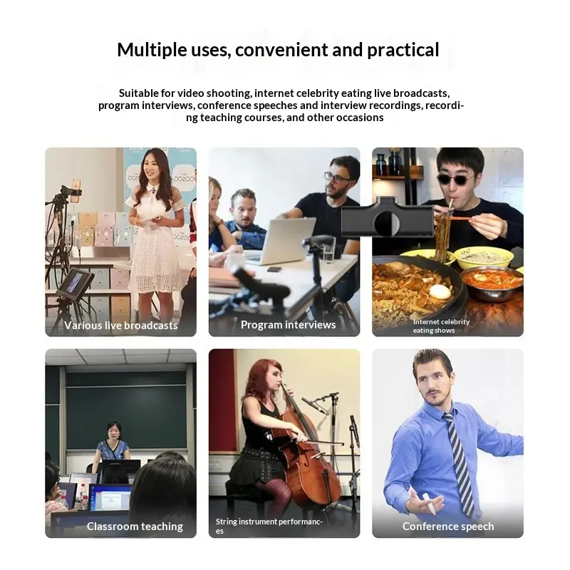 Live-streaming Wireless Lavalier Microphone