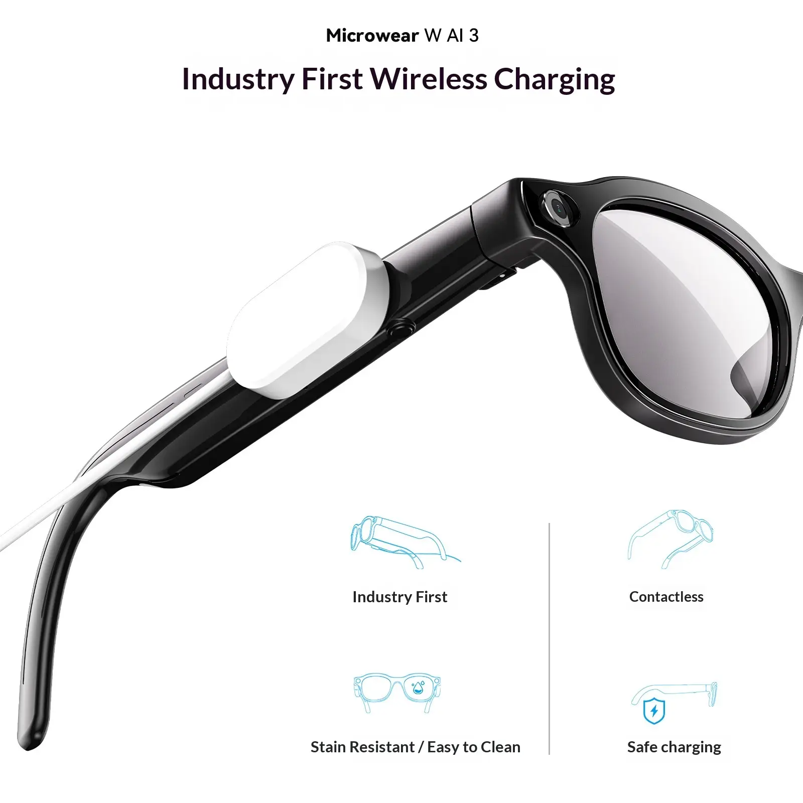 AI Smart Glasses Bluetooth Calling Head-mounted