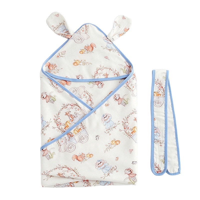 Baby Swaddle Blanket Summer Thin Breathable Bamboo Cotton