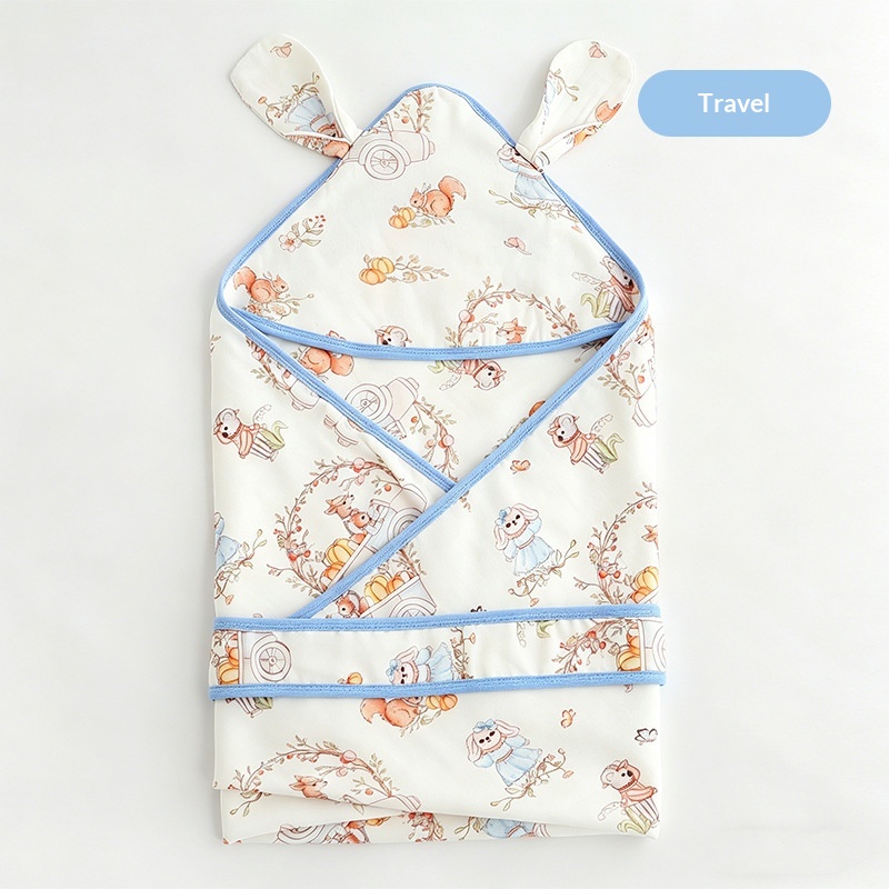 Baby Swaddle Blanket Summer Thin Breathable Bamboo Cotton