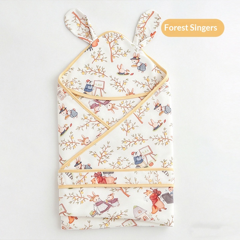 Baby Swaddle Blanket Summer Thin Breathable Bamboo Cotton