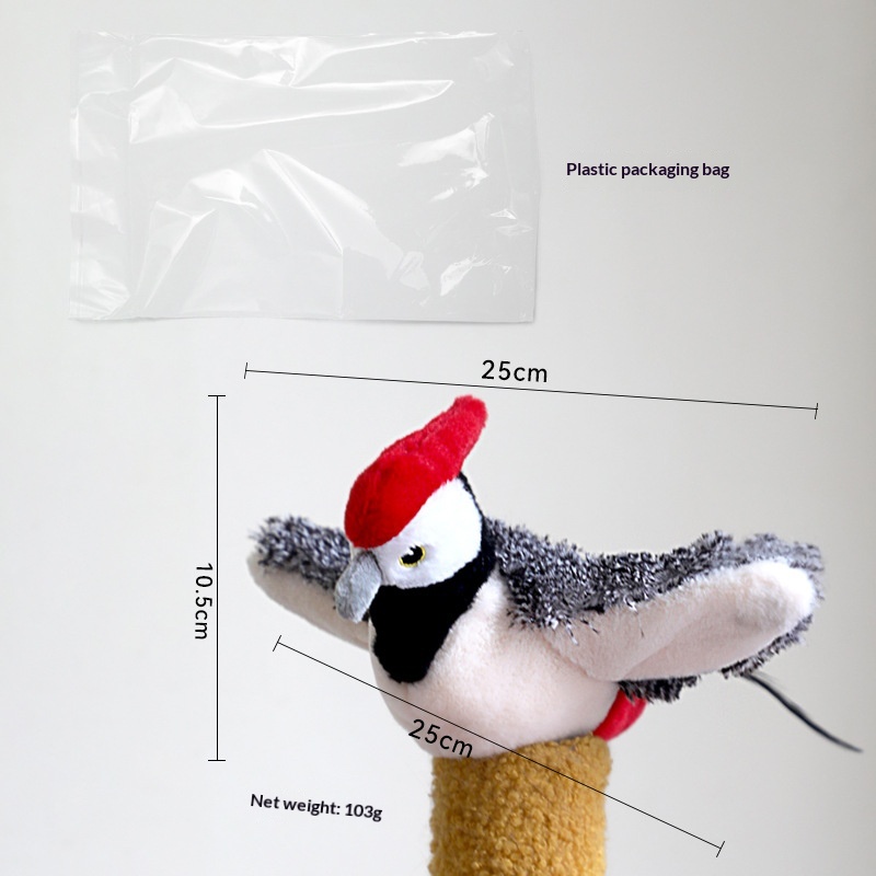 Cat Toy Cloth Cover Electric Woodpecker Pet Supplies