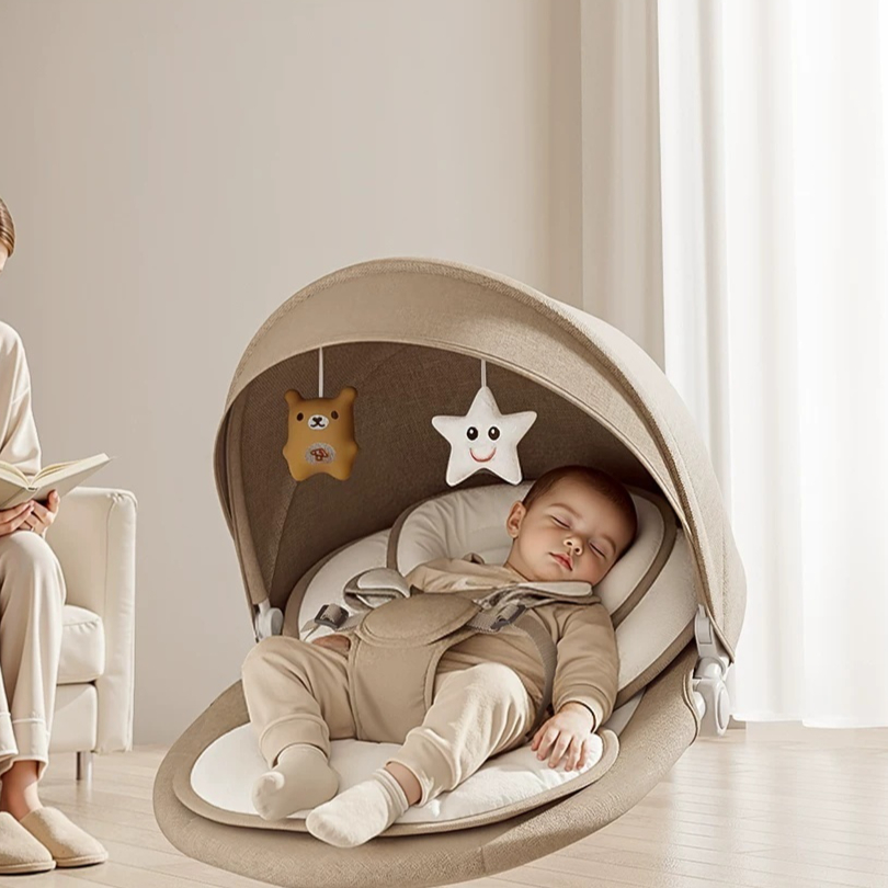 Chaise à bascule, gadget apaisant pour bébé