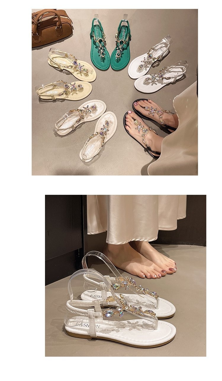 Women's Roman Flat Sandals beige colorway – Sarah Express