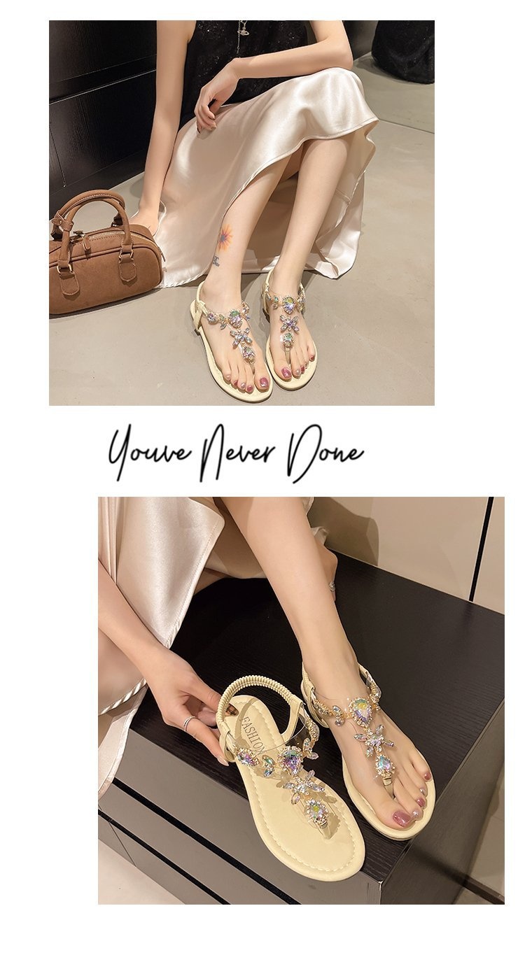 Women's Roman Flat Sandals white colorway – Sarah Express