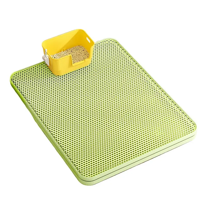 Cat Litter Mats With Splash Guards Sand-control Mats And Spill-proof Litter-tray Liners