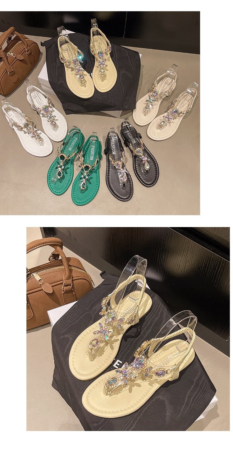 Women's Roman Flat Sandals angle view – Sarah Express