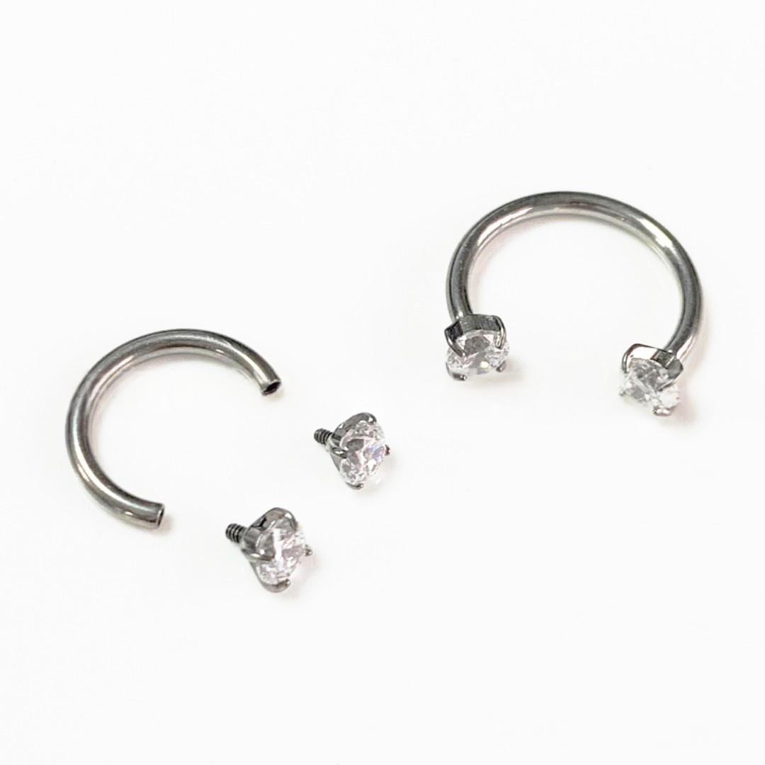 Titanium Nose Stud View 2