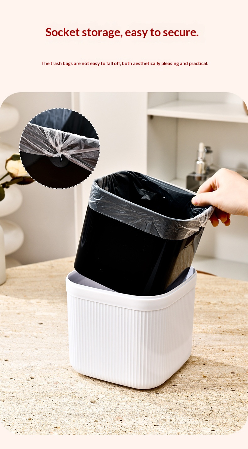 Luxury-style Household Desktop Trash Can With Lid 11a74028 412f 4006 8b25 764641875bc3 Trans