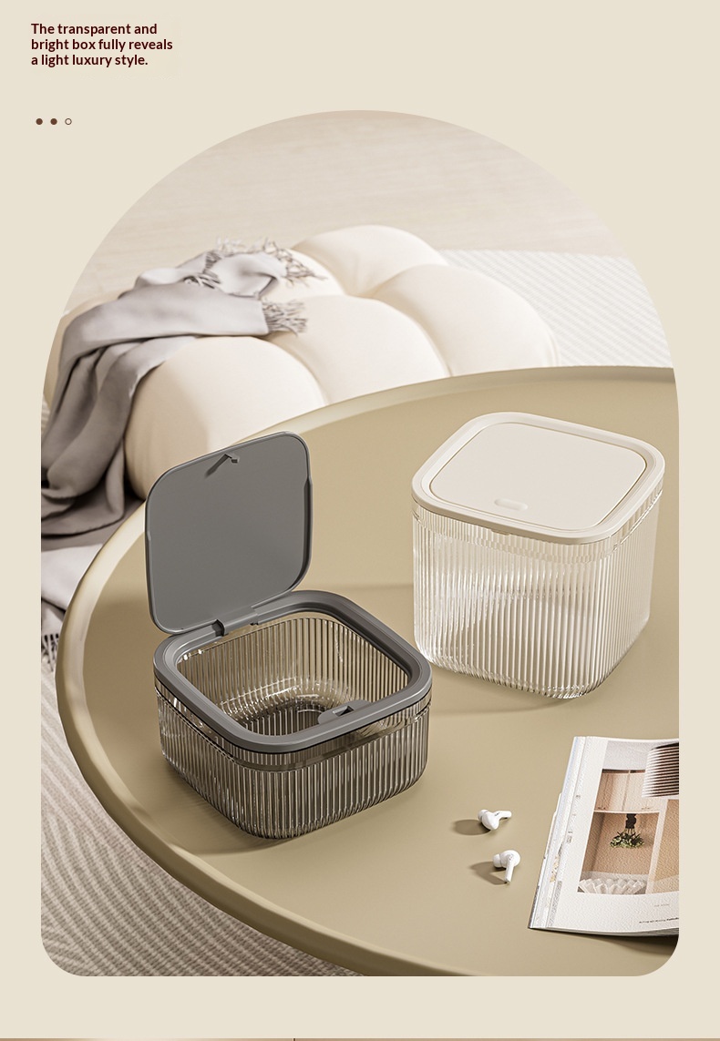 Luxury-style Household Desktop Trash Can With Lid B8a75b3e 9c73 4c48 80a3 41cf21a02f28 Trans