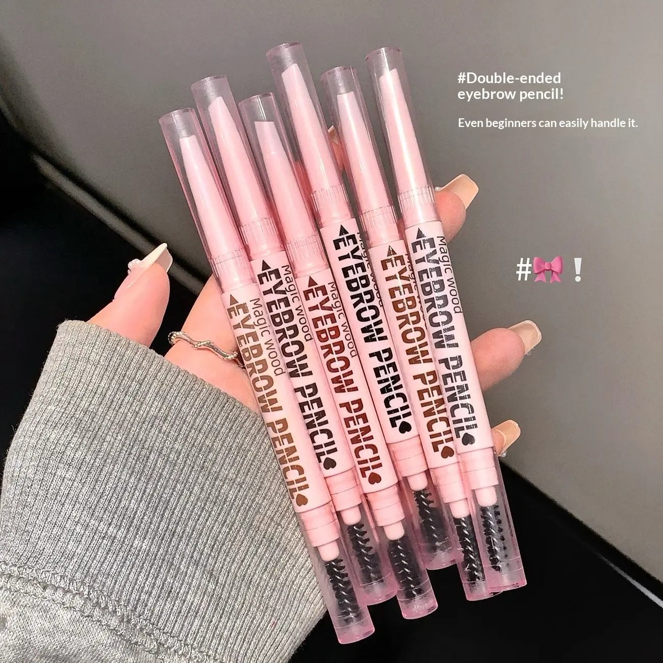 Double-Headed Eyebrow Pencil With Sharp Blade