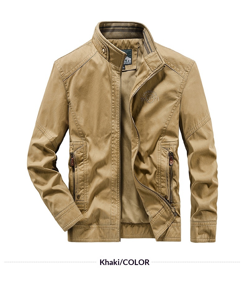 Slim Fit Cotton Trench Coat Jacket for Men Plus Size