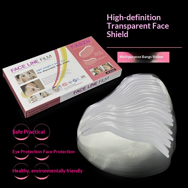 50-piece Hair Bangs Sticker Haircut Face Shield Cutting Guard