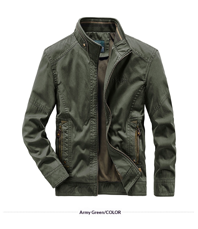 Slim Fit Cotton Trench Coat Jacket for Men Plus Size