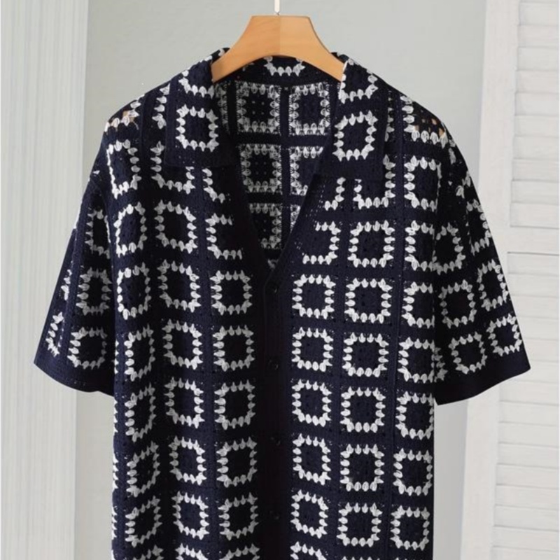 American-style Vintage Knit Sweater Men