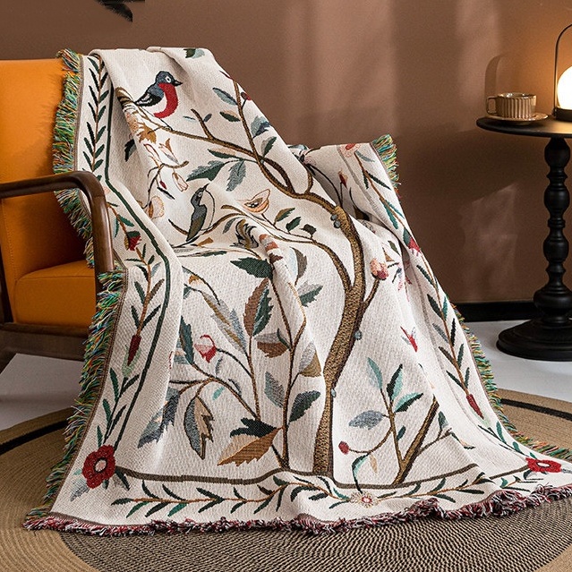 Lazy Sofa Cushion Cover New Arrival Atmospheric Artistic Throw Blanket Single-Person Blanket