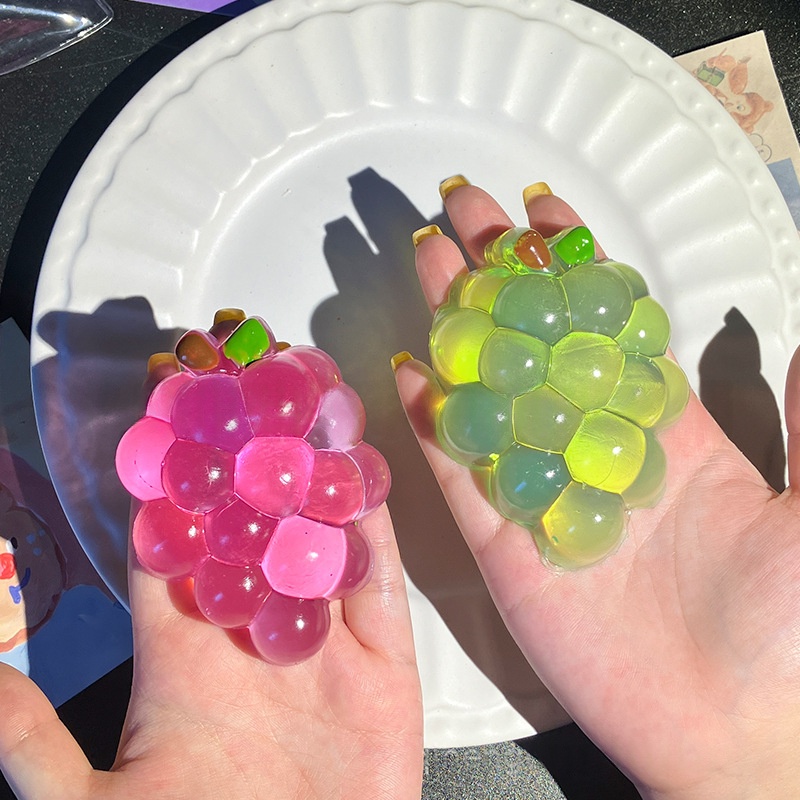 Ultra-Transparent High-Style Crystal Grape Stress-Relief Toy