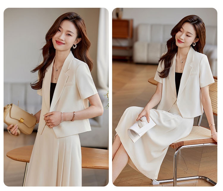 Chic, Age-reducing Two-piece Skirt Set For Petite Figures