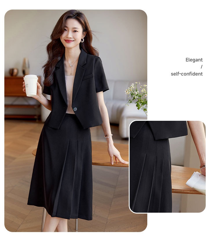 Chic, Age-reducing Two-piece Skirt Set For Petite Figures