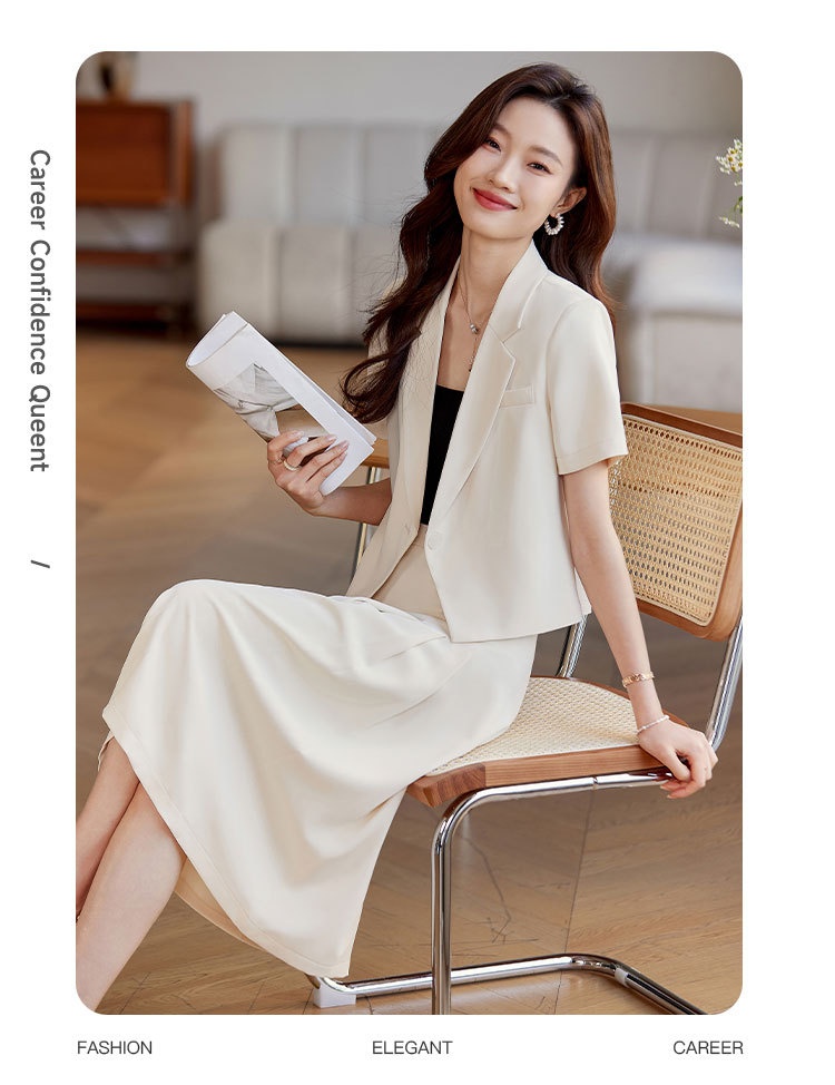 Chic, Age-reducing Two-piece Skirt Set For Petite Figures