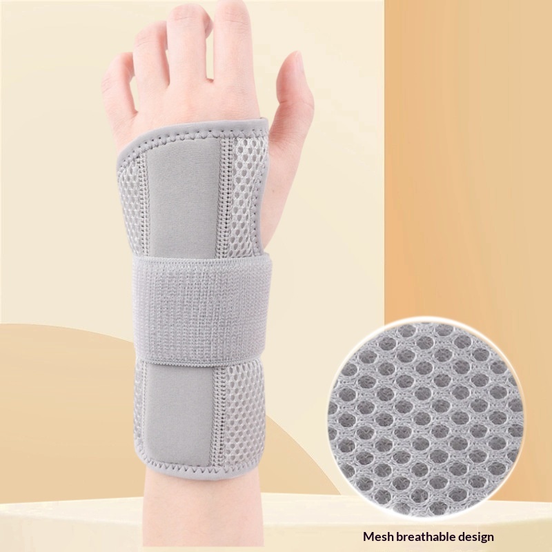 Sports Wrist Brace With Aluminized Splint For Tendon Sheath And Joint Support And Immobilization