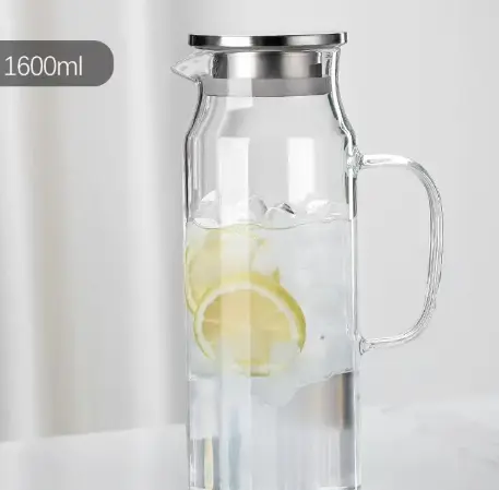 Large-capacity Cold Water Pitcher Made Of High-borosilicate Glass For Chilling