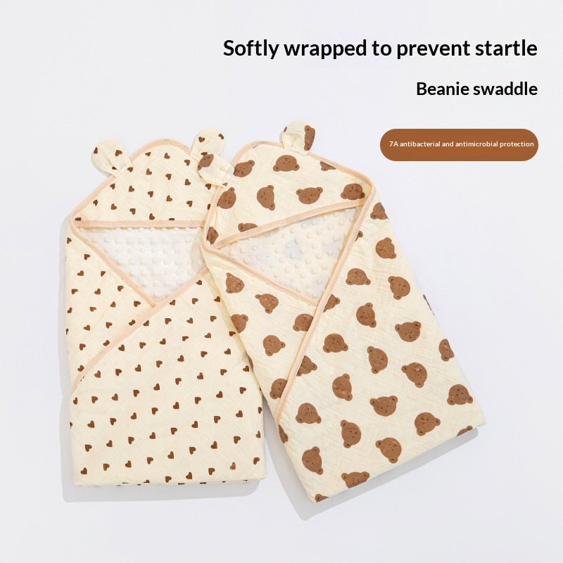 Thin Cotton Puffed-quilted Wrap Blanket