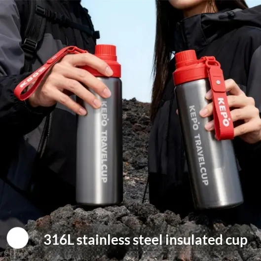 Thermal Mug Cold-retention Cup Portable Outdoor Water Bottle Travel And Car Water Jug