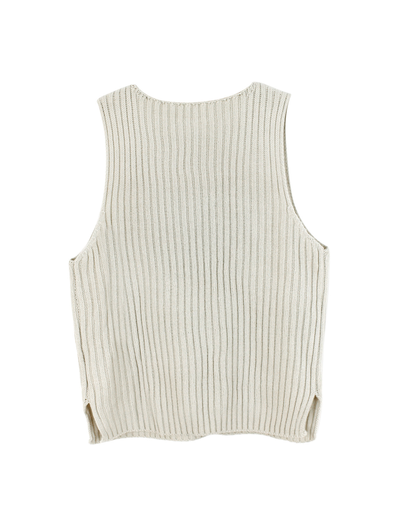 Summer Ready Women’s Sleeveless Sweater with Geometric Knit