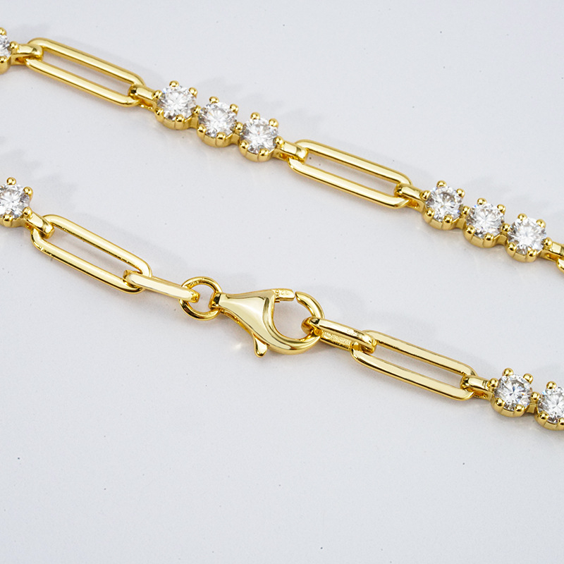 Sparkly 925 Sterling Silver Bubble Bracelet in Silver/Gold