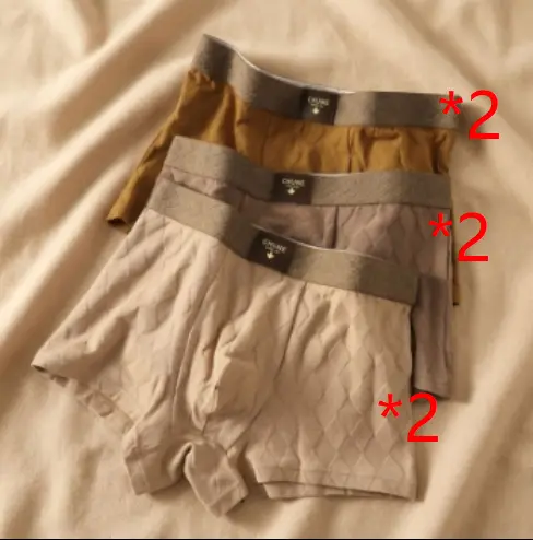 Men's Pure Cotton Boxer Briefs Breathable And Comfortable