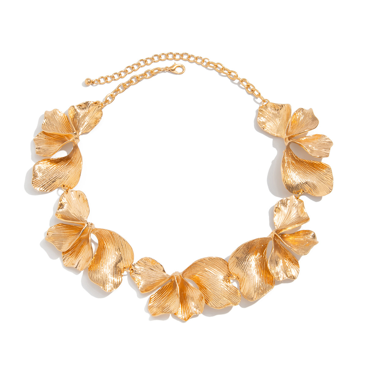 Pleated Petal Necklace
