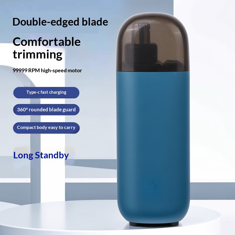 Electric Nose Hair Trimmer For Men Rechargeable Nasal And Ear Hair Trimmer With Safety Guard And Quiet Operation