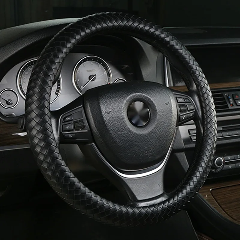 All-Season Universal Car Faux Leather Steering Wheel Cover