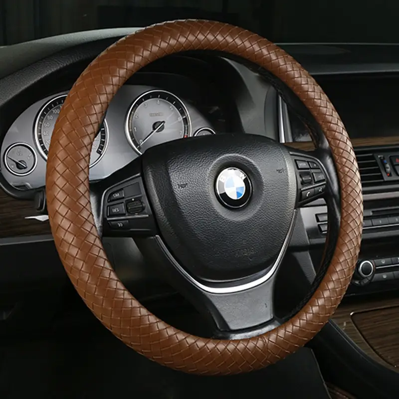 All-Season Universal Car Faux Leather Steering Wheel Cover