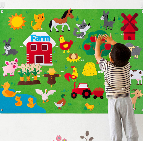 Felt Learning Board Early Education Board Educational Early Learning Board